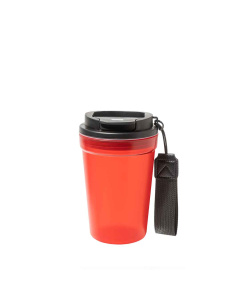 Bicchiere da viaggio 400 ml in plastica PP con finitura satinata