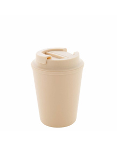Bicchiere termico 300 ml in plastica riciclata con coperchio erogatore