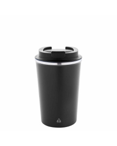 Bicchiere termico in acciaio riciclato, design pratico 350 ml