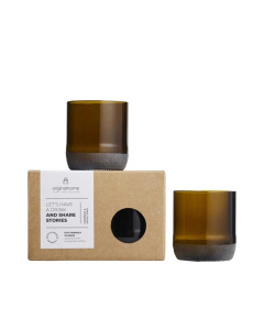 Bicchieri set di 2 in vetro riciclato ReBrew