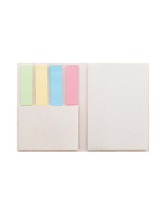 Blocchetto in cartone del latte riciclato con penna e note adesive
