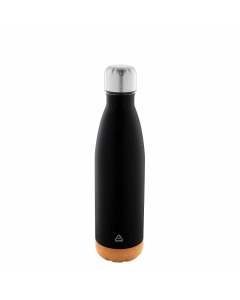 Borraccia 500 ml in acciaio inox a doppia parete con base in sughero