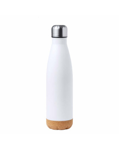 Borraccia 750 ml in acciaio con base in sughero naturale