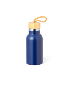 Borraccia da 350ml con tappo in bambù e cordino