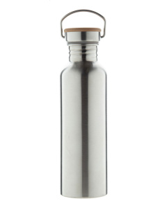 Borraccia ecologica 750 ml in acciaio e bambù