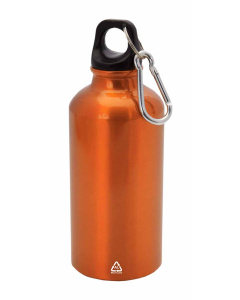 Borraccia in alluminio 400 ml con moschettone riciclato