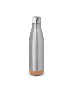 Borraccia termica acciaio inox con base in sughero | 560 ml