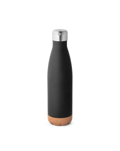 Borraccia termica acciaio inox con base in sughero | 560 ml