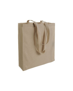 Borsa con soffietto in cotone riciclato | 150 g | 38 X 42 X 8 cm