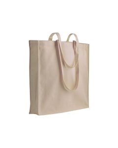 Borsa a soffietto in cotone con stampa a colori | 38 X 42 x 8 cm | 180 g