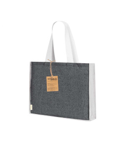 Borsa capiente in juta e cotone riciclato