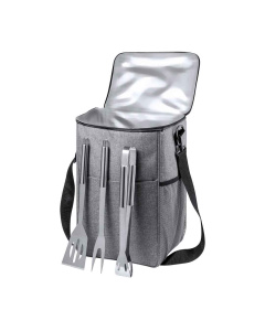 Borsa frigo con set BBQ da personalizzare 