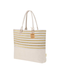 Borsa in cotone riciclato con dettagli glitterati | 210 gr