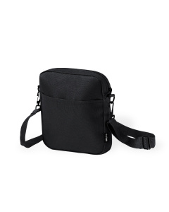 Borsa tracolla nera classica in Rpet