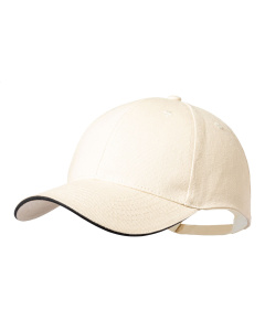 Cappellino 6 pannelli in cotone spazzolato con fibbia