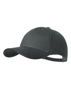 Cappellino 6 pannelli in cotone spazzolato con fibbia