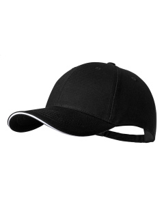 Cappellino 6 pannelli in cotone spazzolato con fibbia