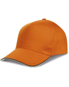 Cappello con bordatura a contrasto da stampare