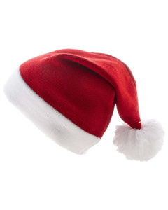 Cappello di Babbo Natale lavorato a maglia in acrilico