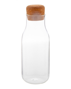 Caraffa in vetro borosilicato 600 ml con tappo sughero