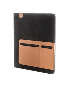 Cartella portadocumenti A4 in canvas e pelle riciclata