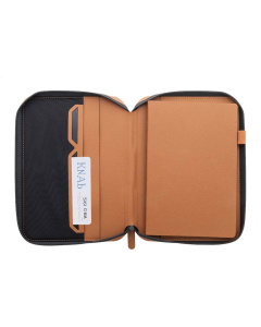 Cartellina A5 in pelle PU riciclata con blocco note