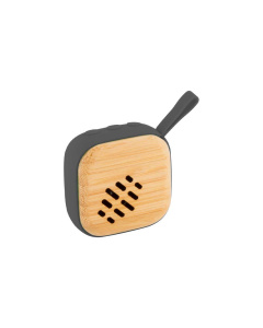 Cassa audio bluetooth in bambù e ABS con vivavoce