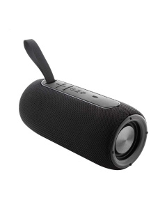 Cassa Bluetooth rivestita in tessuto con altoparlanti e luce LED
