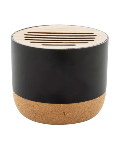 Cassa wireless in alluminio riciclato sughero e bambù