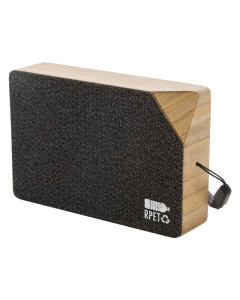 Cassa wireless solare in bambù e tessuto RPET