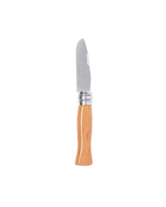 Coltellino con lama in acciaio inox e impugnatura in legno
