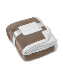 Coperta in pile e sherpa con confezione regalo