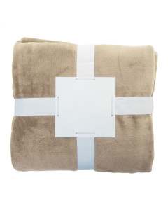 Coperta in pile flanella RPET 260 gr con nastro