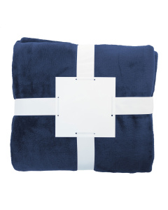 Coperta in pile flanella RPET 260 gr con nastro