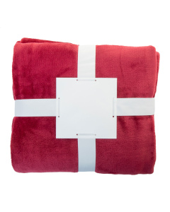 Coperta in pile flanella RPET 260 gr con nastro