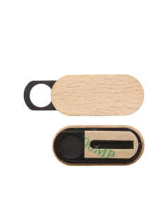 Copri webcam con rivestimento in legno