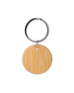 Portachivi rotondo in bambù con Tag NFC
