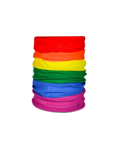 Fascia scaldacollo arcobaleno in Rpet