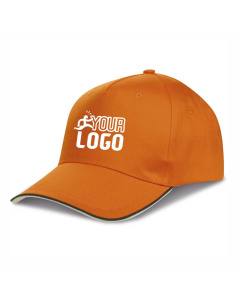 Cappellino sportivo 5 pannelli in cotone