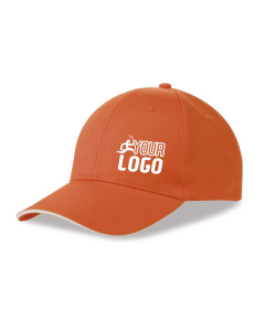 Cappellino 6 pannelli sandwich poliestere cotone