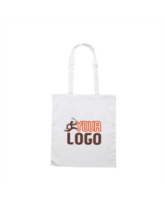 Shopper bianca in cotone leggero per fiere |100gr