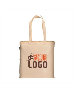 Shopper con soffietto in cotone biologico 220 g