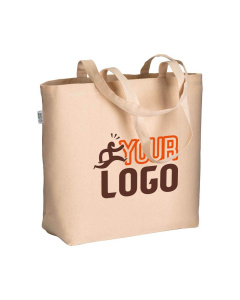 Shopper in cotone biologico con manici lunghi 220 g