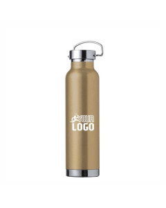 Borraccia termica 650 ml in acciaio con isolamento in rame