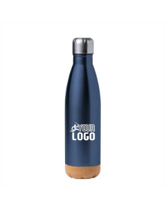 Borraccia 750 ml in acciaio con base in sughero naturale
