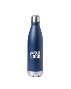 Borraccia termica 750 ml in acciaio colorato con dettagli argentati