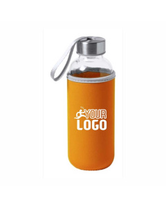 Borraccia in vetro con rivestimento in neoprene | 420 ml 
