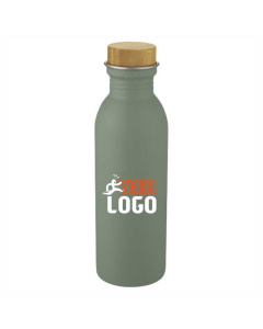 Borraccia 650 ml in acciaio con tappo in bambu