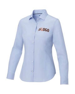 Camicia a maniche lunghe da donna in tessuto biologico certificato GOTS Cuprite