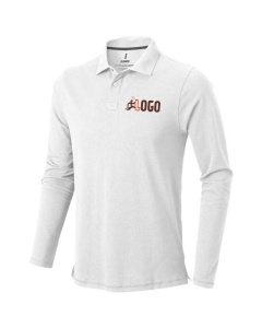 Polo personalizzata a manica lunga da uomo